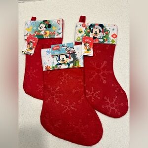 NWT Disney Mickey Mouse Christmas Stockings!